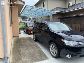 2期工事にて駐車スペースを施工