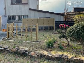 和の風情を演出する竹垣フェンス設置工事