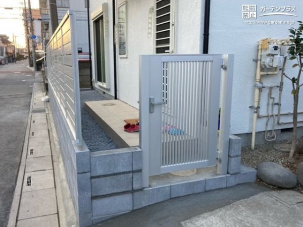門まわりを安全で使いやすくした2世帯住宅の外構リフォーム工事