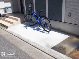 安定して自転車を停められるようになった駐輪スペース設置工事