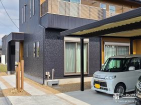 塗り替え後のお住まいに合わせた外構リフォーム工事