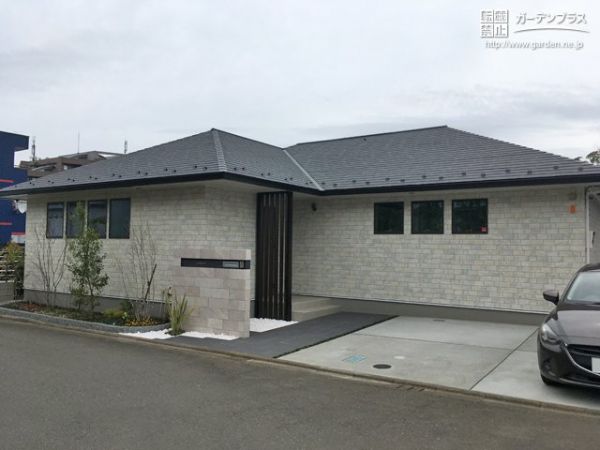 No.16307 お住まいとの一体感にもこだわった洗練モダンの新築外構工事