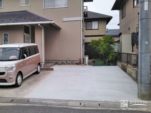 No.16612 既存部分と段差なく仕上げた駐車スペース拡張工事