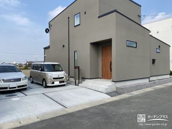 No.17221 建物を引き立てるシンプルモダンの新築外構