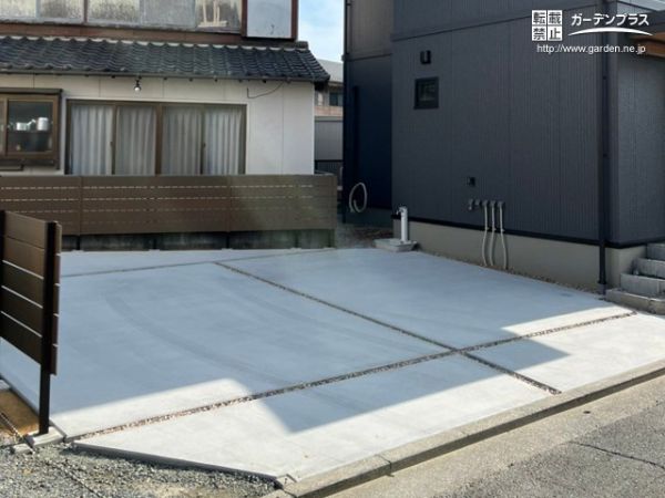 No.17242 変形地のお庭面積を隅まで活用できる新築外構