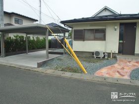 冬の雪からお車を守る駐車スペースリフォーム工事