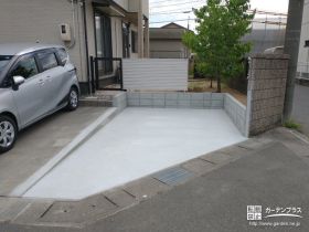 お庭面積を活用した駐車スペース拡張工事