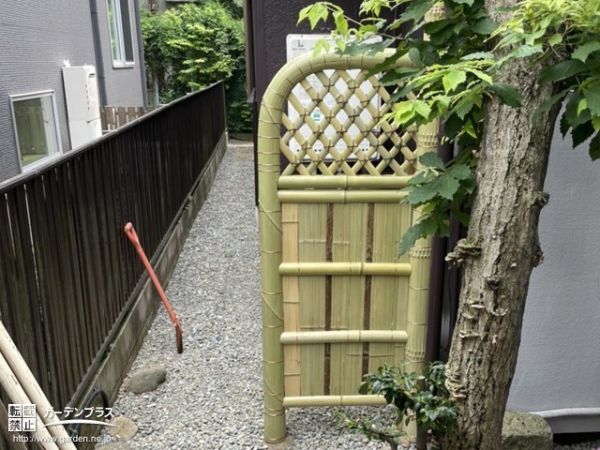 No.17854 雑草を抑制させつつ和の雰囲気を高めたお庭工事