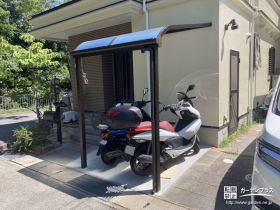 バイク置き場が決まる駐輪スペース