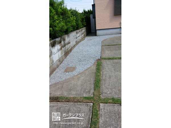 No.5035 広いお庭に防草シートを用いた雑草対策