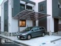 品よくお住まいと調和する曲線デザインのカーポート設置工事