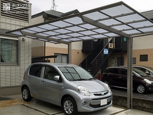 シンプルでシャープな印象でコーディネートした外構工事