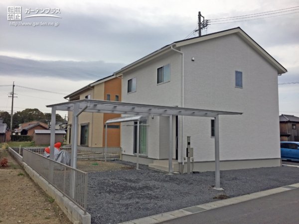 お住まいと調和したスタイリッシュの印象を醸し出すカーポート設置工事