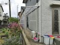 フラット屋根でスタイリッシュな便利空間のテラス屋根