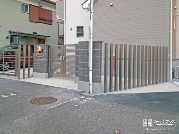 スタイリッシュなエクステリアが安心と優美な外観を創造するクローズ外構