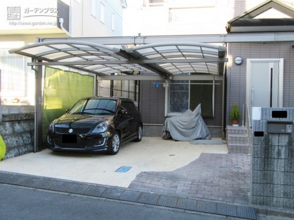 耐久性とデザインの華やかさを兼ね備えた駐車スペースのリフォーム工事