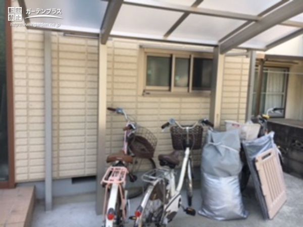 自転車でのお出かけを快適にするサイクルポート設置工事