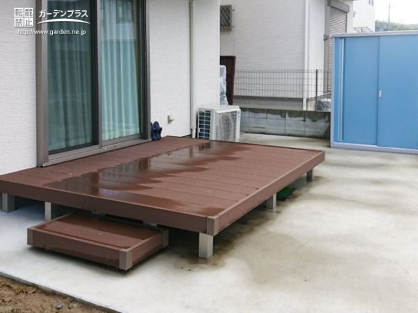 No.9738 お庭に憩いの空間を作り出すウッドデッキ設置工事