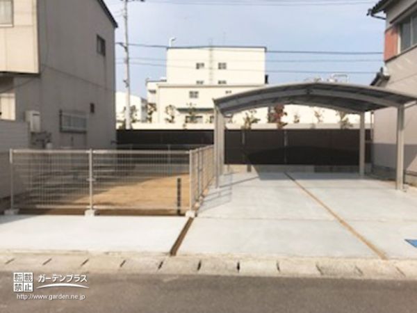 No.9954 購入した隣地を最大限活用する駐車スペースと主庭の設置工事