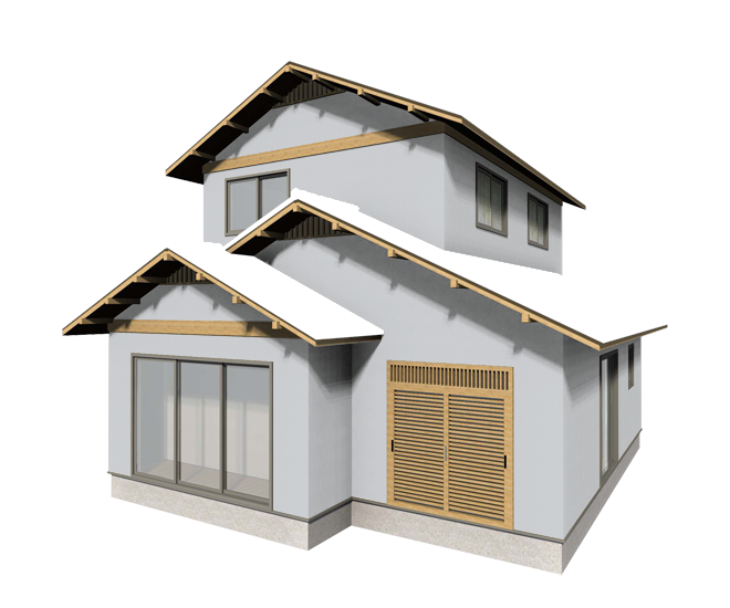 伝統的な和風住宅の渋い外壁塗装