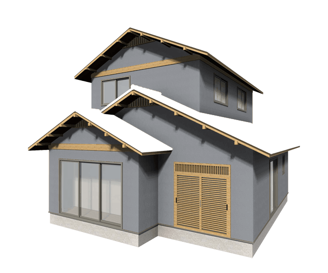 落ち着きのある和風住宅のナチュラルな外壁塗装