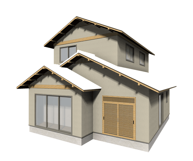 リノベーションした和風住宅のナチュラルな外壁塗装