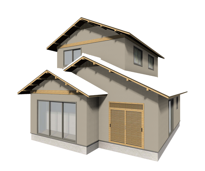 リノベーションした和風住宅のナチュラルな外壁塗装