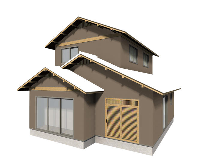 落ち着きのある和風住宅の落ち着いた外壁塗装