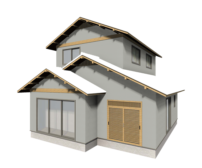 リノベーションした和風住宅のナチュラルな外壁塗装