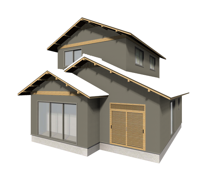 こだわり和風住宅のシンプルな外壁塗装