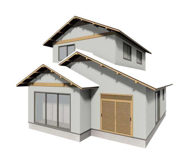 こだわり和風住宅のシンプルな外壁塗装