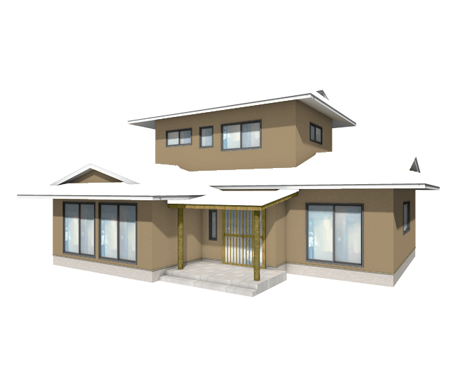 こだわり和風住宅のナチュラルな外壁塗装